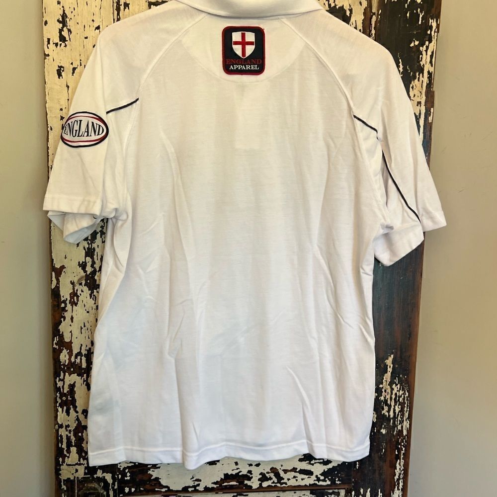 Men’s England Apparel Rose Patch embroidered Polo. Size L. - Picture 2 of 12
